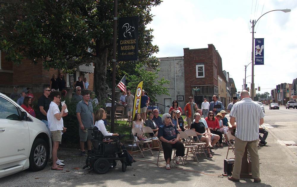 Olney Arts Council Unveiling of the 250 Years Mural